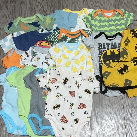 Other - 3-6 Months 14 onesies and 1 Batman set